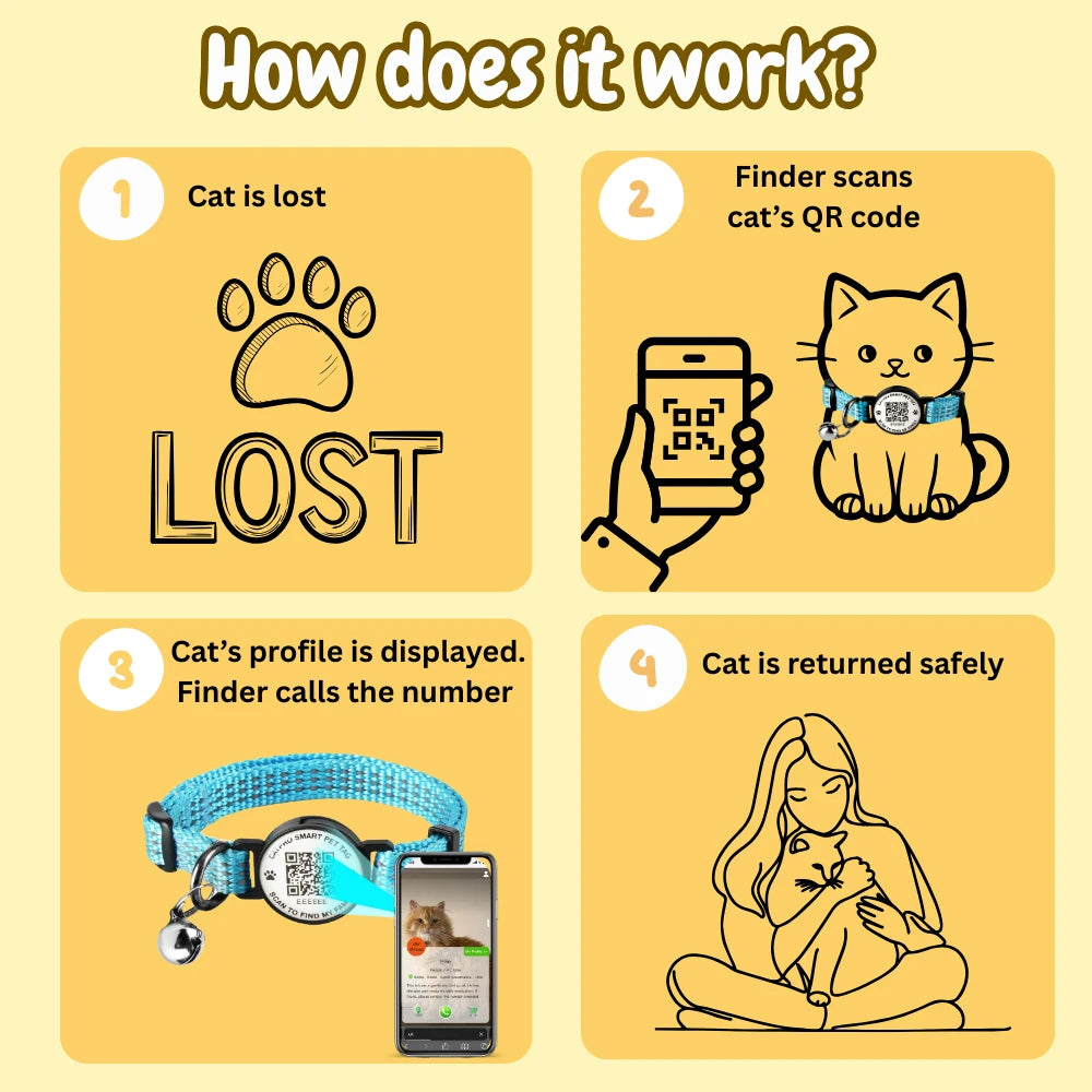 QR Code Cat Collar