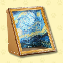 Oil Painting Cat Scratcher