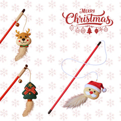 Cat Christmas Play Stick