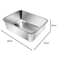 XL Stainless Steel Litter Box