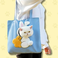 Bunny Cat Tote Bag