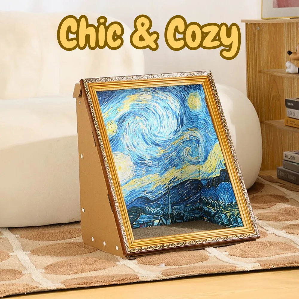 Oil Painting Cat Scratcher